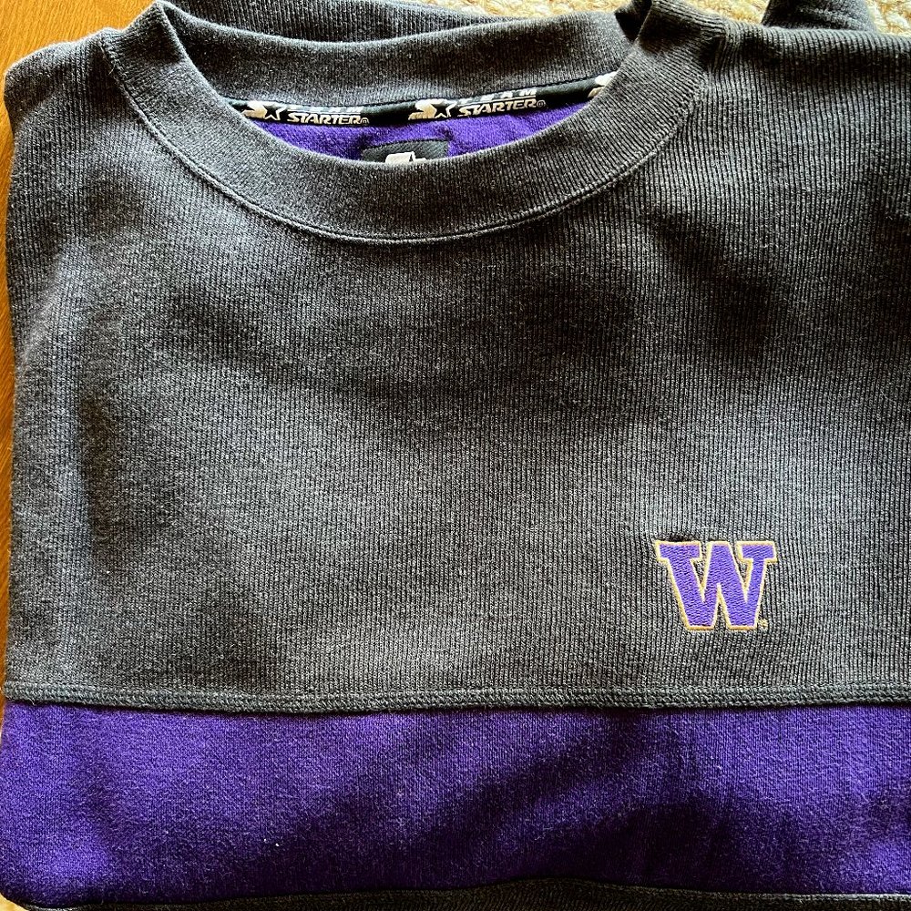 Mens NWT UW Huskies Starter Sweater